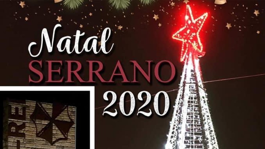 Cartaz e o programa do Natal Serrano 2020